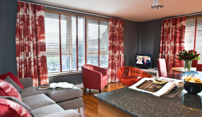 Glasgow City Centre Serviced Apartments Lounge