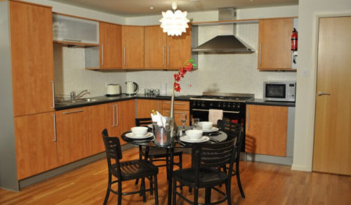 Serviced Apartments Edinburgh Tollcross Kitchen Area