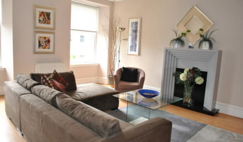 Serviced Apartments Glasgow Lynedoch Living Area