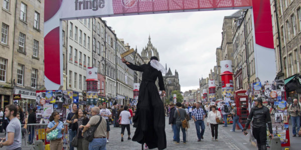 The Royal Mile during the Edinburgh Festival